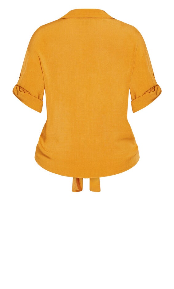 Tropical Tie Top - gold, YELLOW, alternate image number null