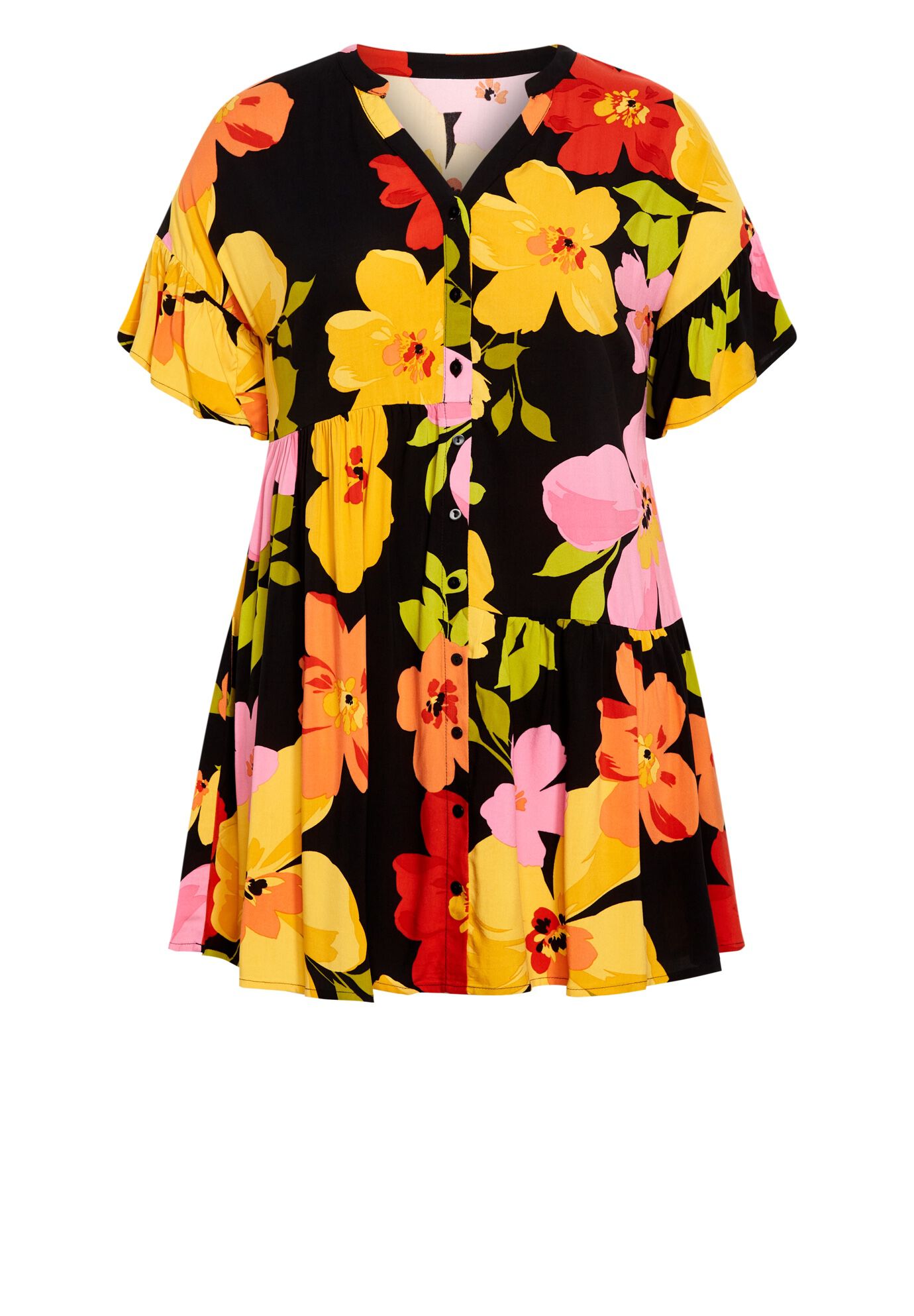 Trinity Print Dress, FLOWER POWER, alternate image number 2