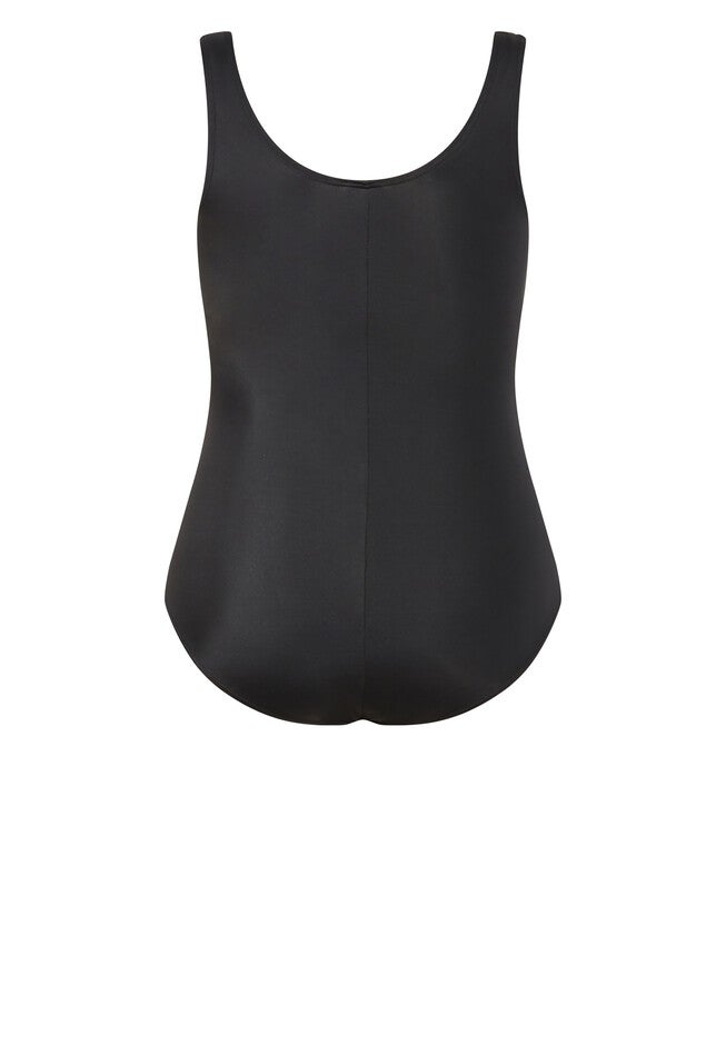 Tropics Spliced 1Piece Swimsuit, BLACK, alternate image number null