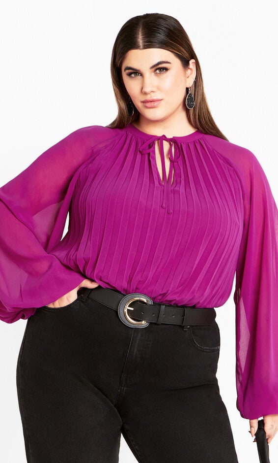 Crysta Top - magenta, PURPLE, hi-res image number 0