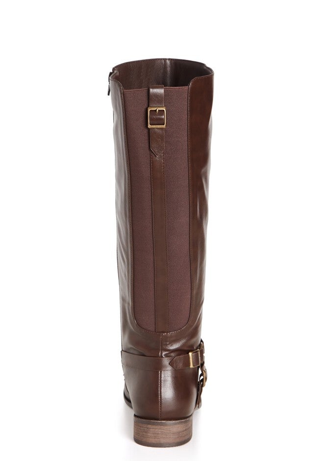 WIDE FIT Allegra Knee Boot - choc brown, BROWN, alternate image number null