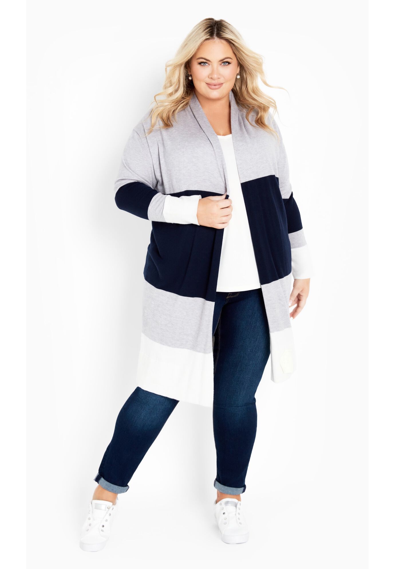 Keelyn Colorblock Cardigan Avenue