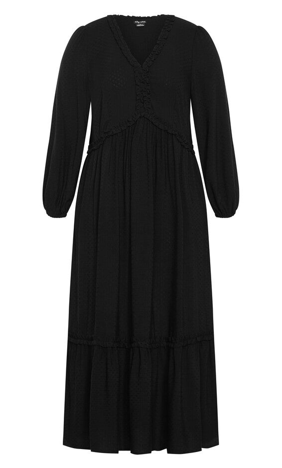 Gaia Dress - black, BLACK, alternate image number null