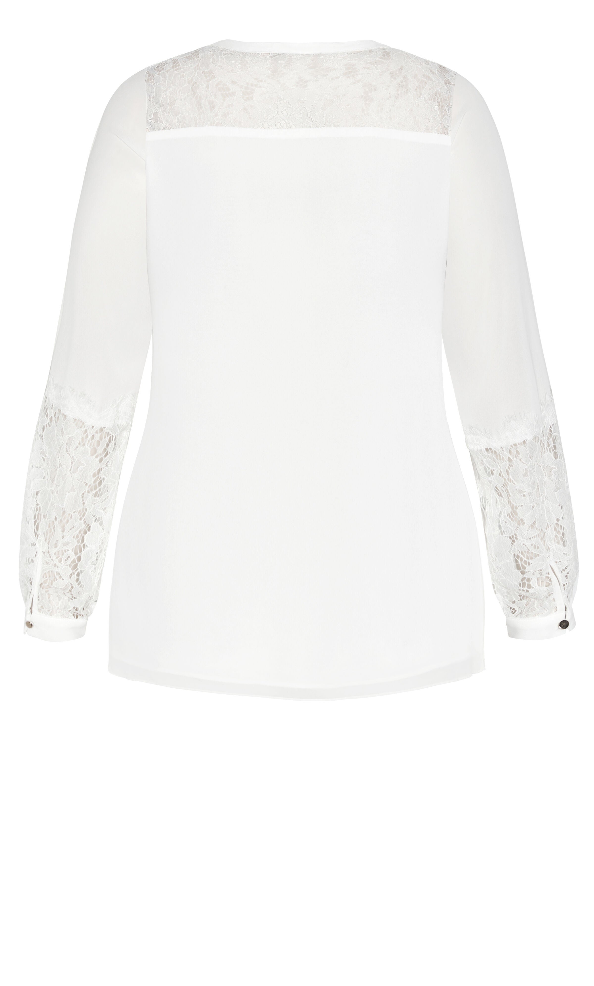 Mysterious Lace Top - ivory, IVORY, alternate image number 6