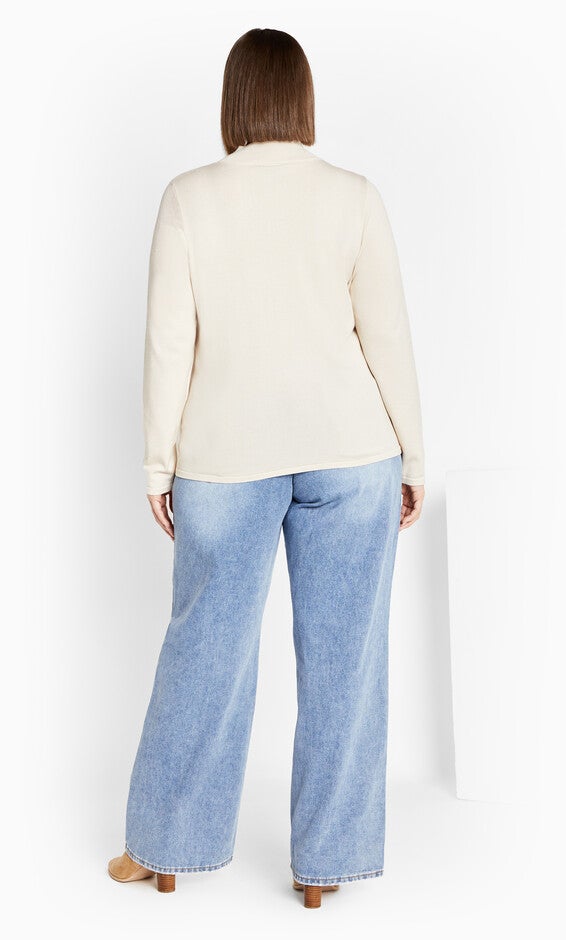 Katalina Jumper - oat, WHITE, alternate image number 3