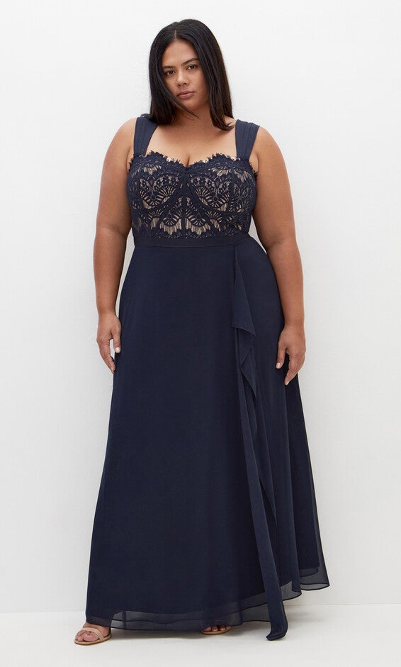 Sweet Evie Maxi Dress - navy, NAVY, hi-res image number null