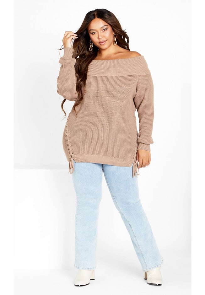 Intertwine Sweater - ginger, BROWN, on-hover image number null