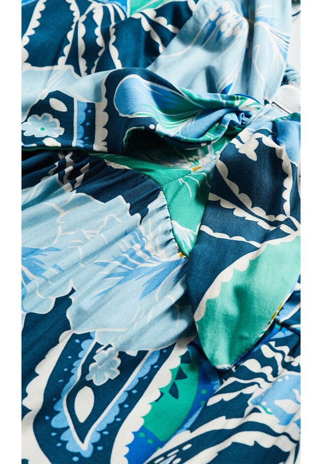 Evie Print Maxi Dress, INDIGO SUMMER, alternate image number null