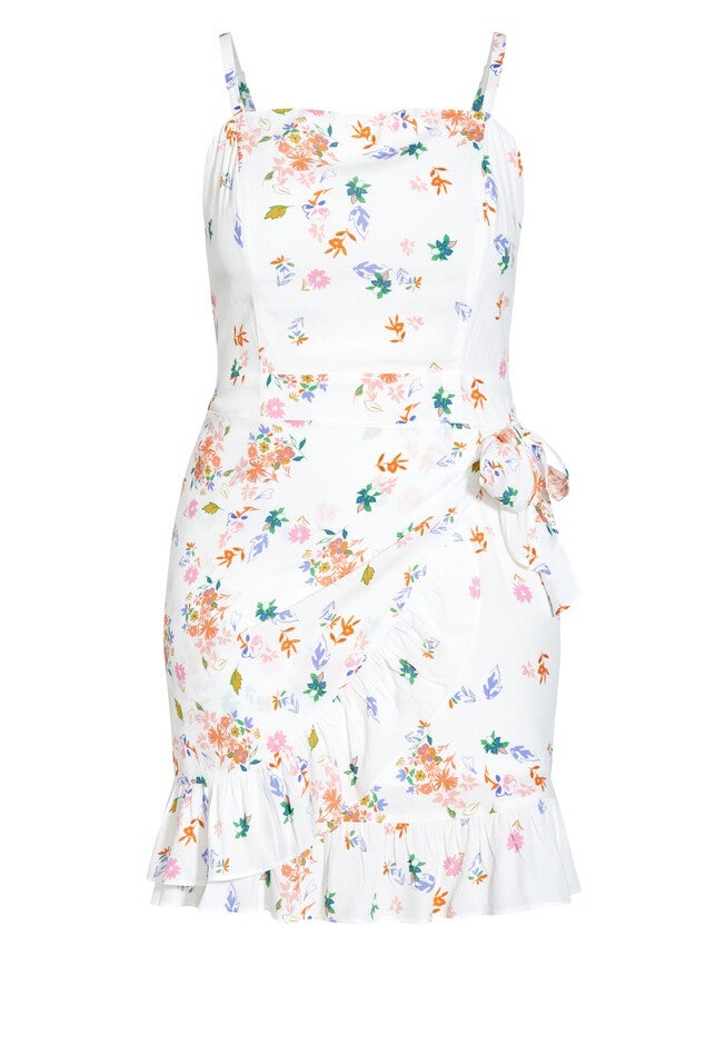 Windswept Dress - ivory, WHITE, alternate image number null