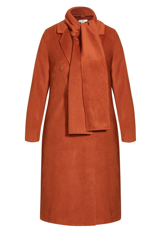Evelyn Coat - ginger, ORANGE, alternate image number 5