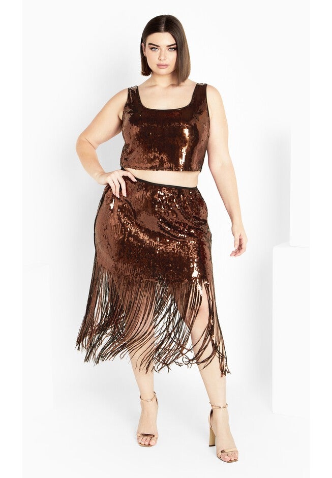 Savanna Skirt - bronze, BROWN, on-hover image number null