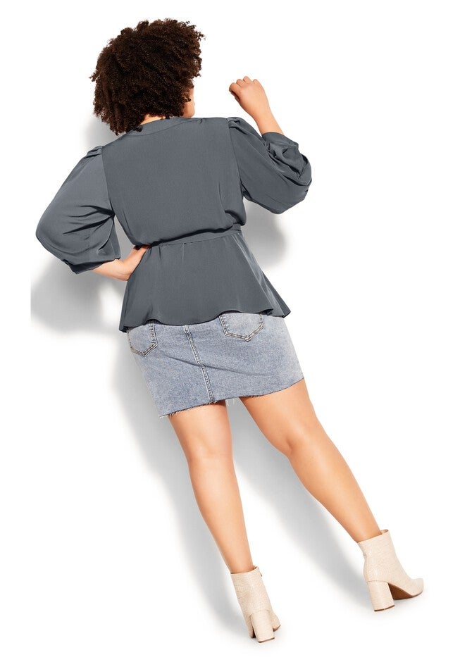 Sultry Top - slate, GREY, alternate image number 6