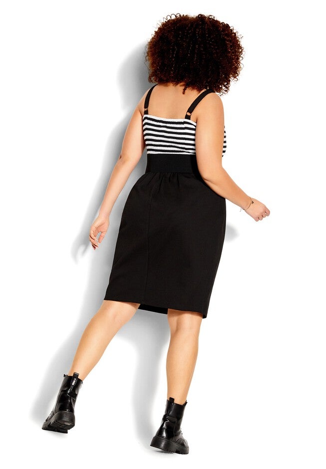 Hello Sailor Dress - black, BLACK, alternate image number 5