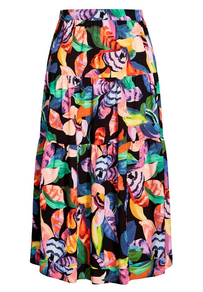 Revival Floral Skirt - black, BLACK, alternate image number 3