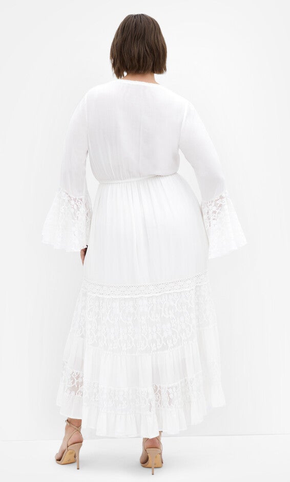 Tisha Lace Maxi Dress - ivory, WHITE, alternate image number null