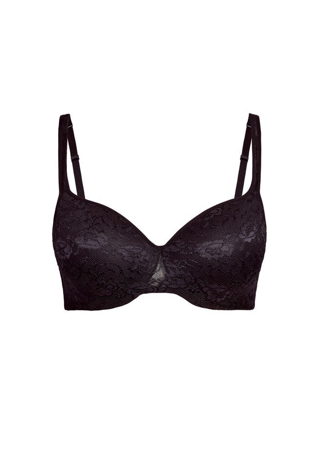 Lace Balconette Underwire Bra, BLACK, alternate image number null