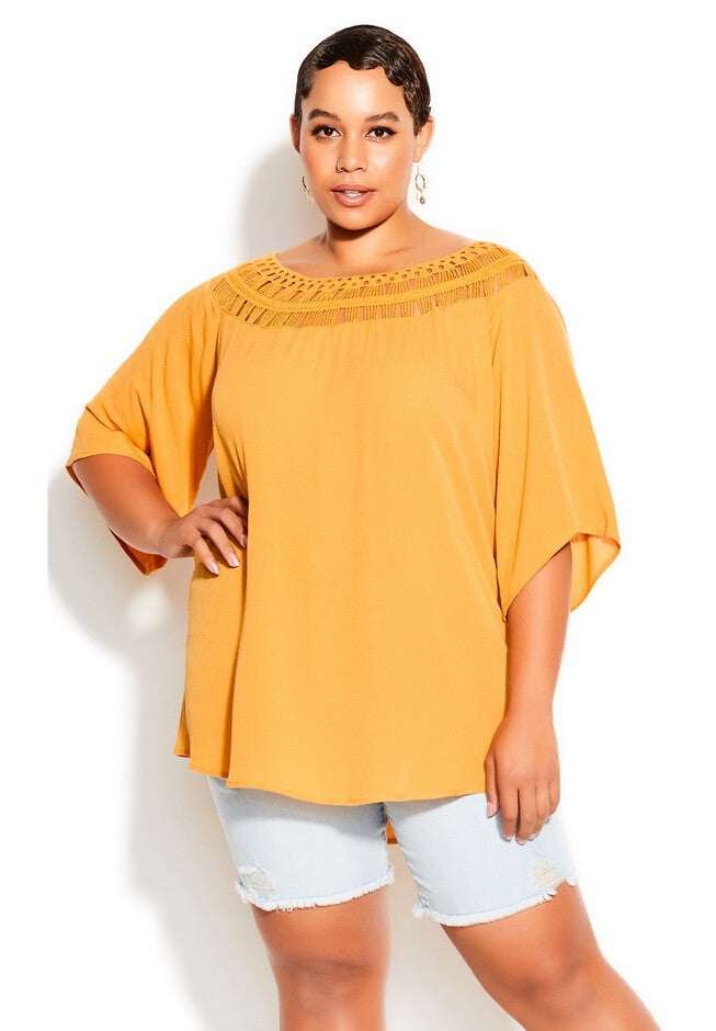 Tropical Daze Top - sunshine, YELLOW, hi-res image number null