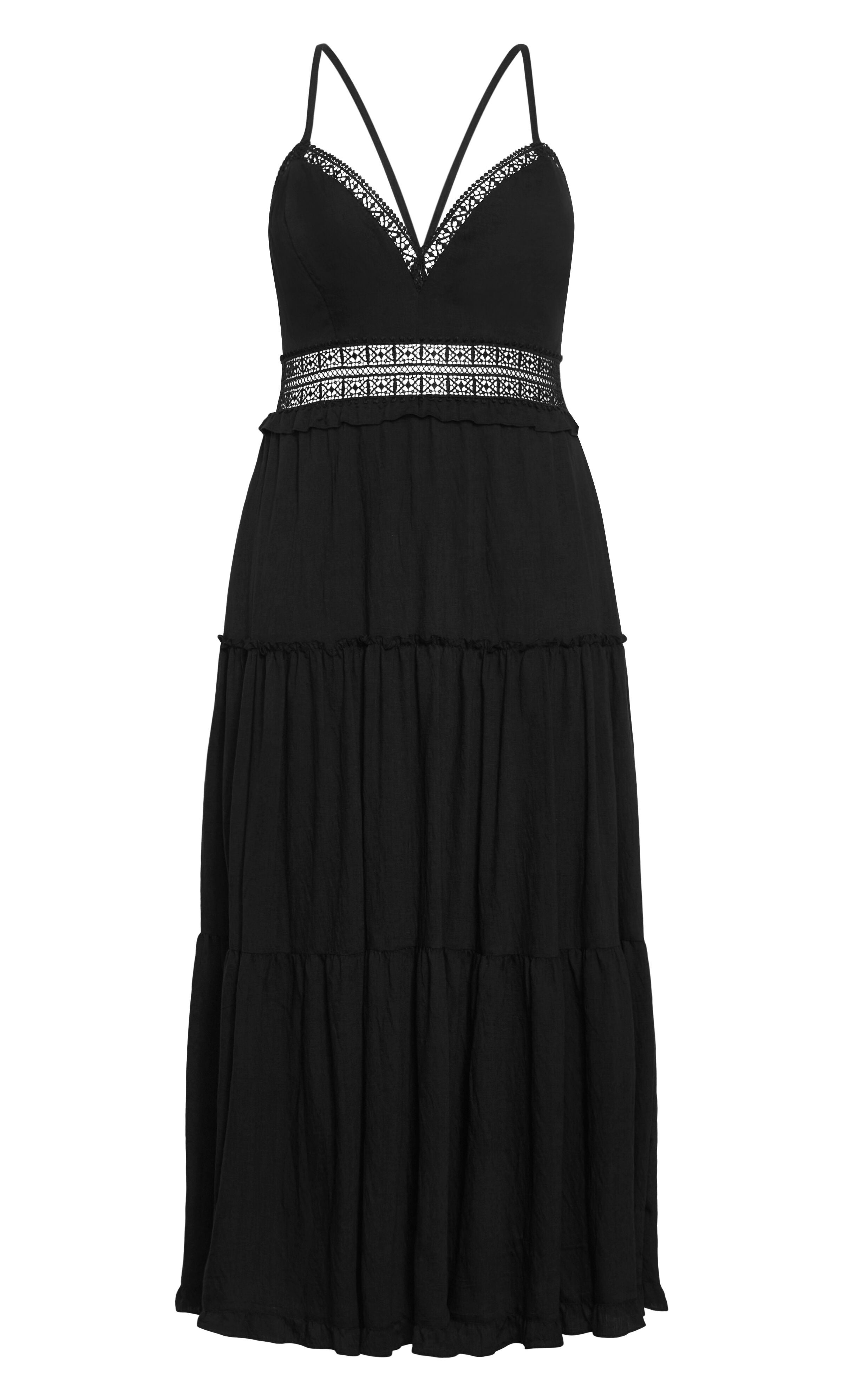Aura Maxi Dress - black, BLACK, alternate image number 3