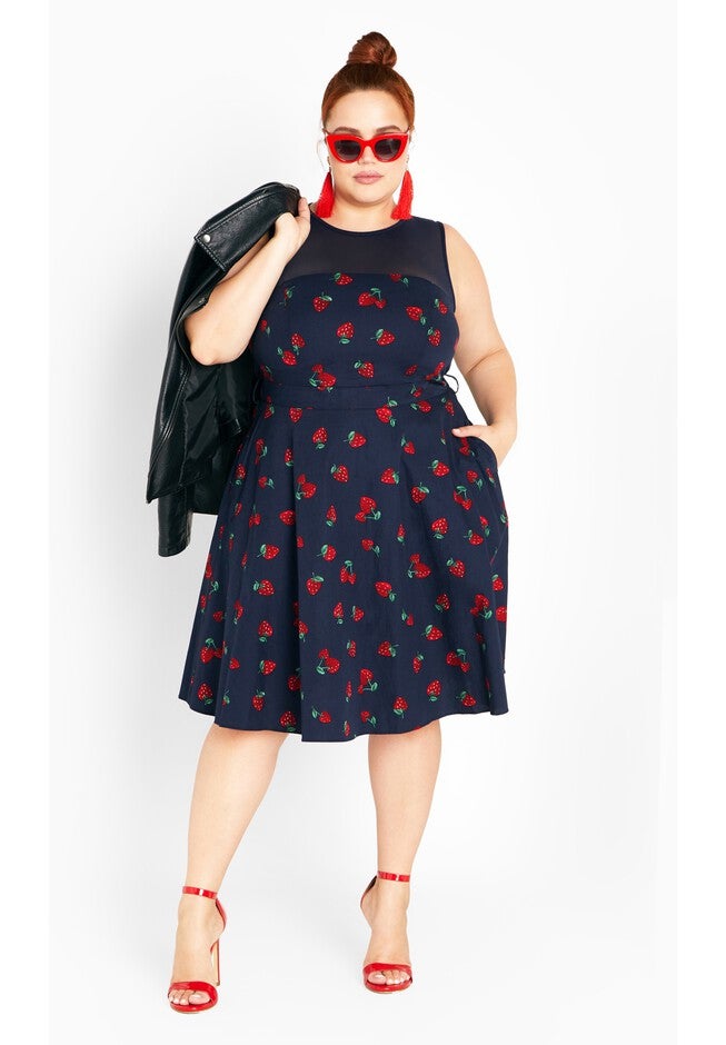 Molly Dress - navy, NAVY, on-hover image number null