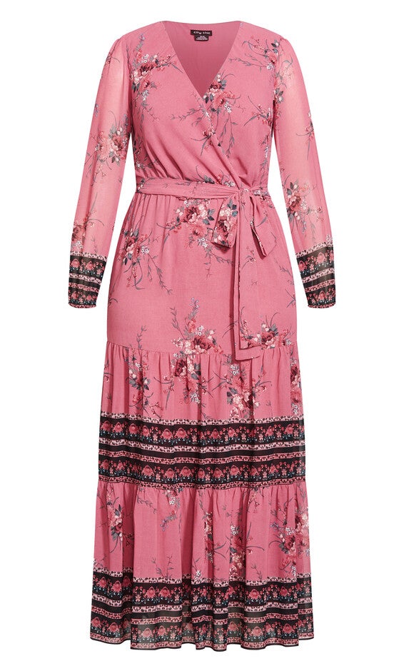 Pippa Maxi Dress - rosey, ROSEY WHIMSICAL BORD, alternate image number 4