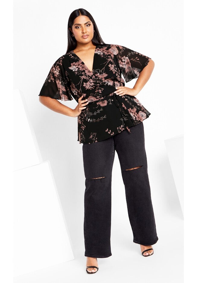 Blossom Love Top - black, BLACK, on-hover image number null