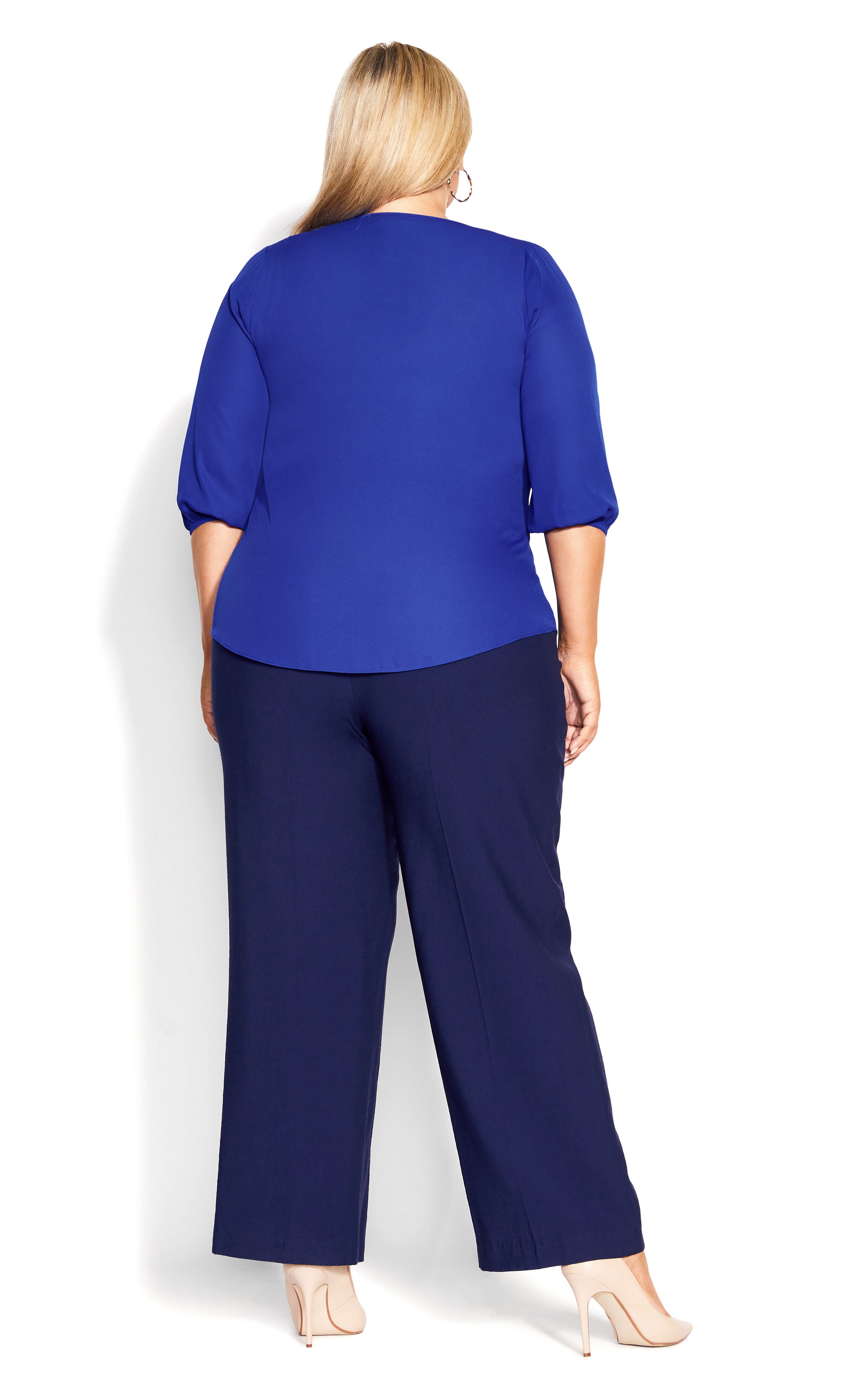 Sexy Fling Elbow Sleeve Top - ultra blue, BLUE, alternate image number 4