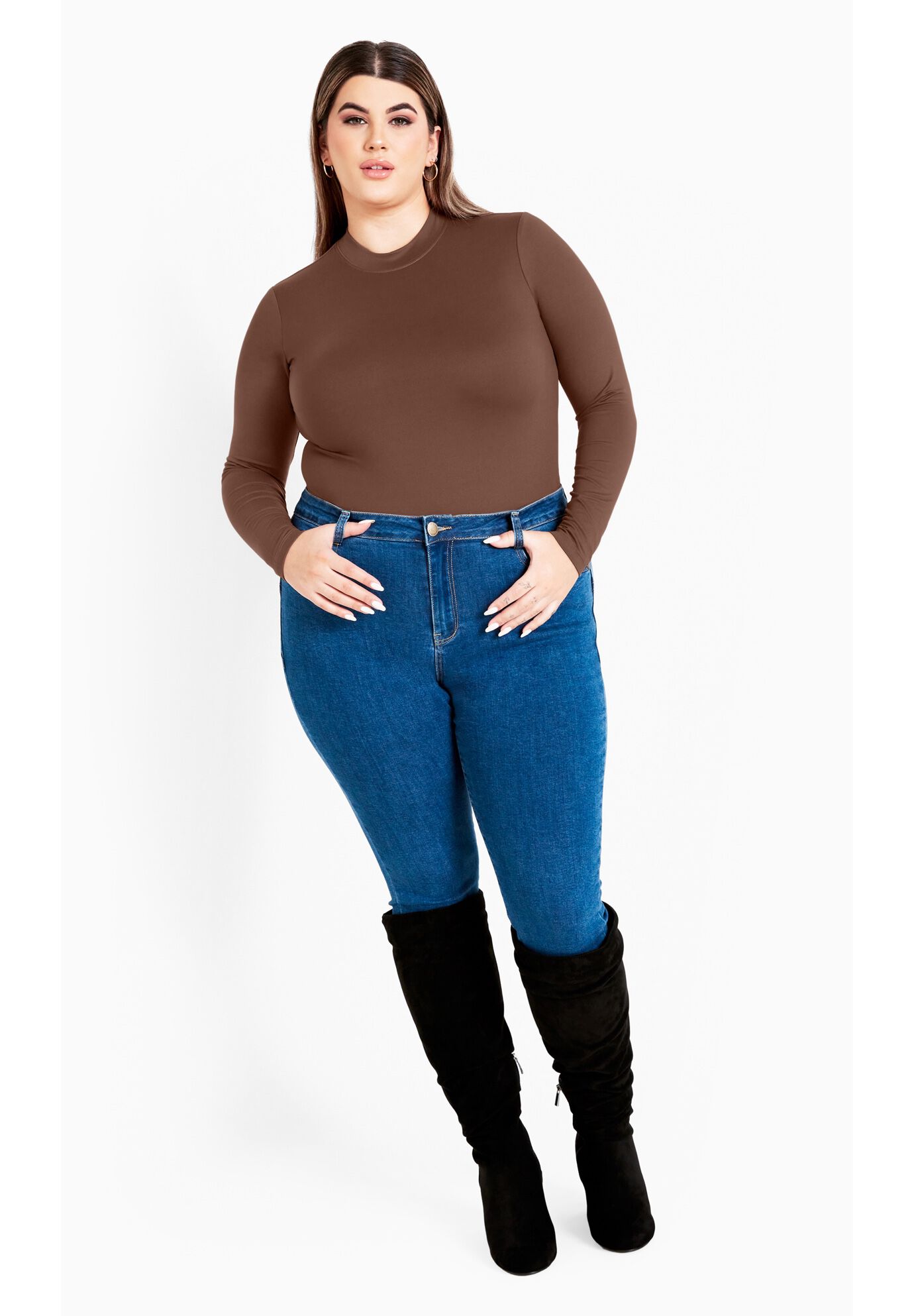 Kate Bodysuit, CHOCOLATE, alternate image number 2