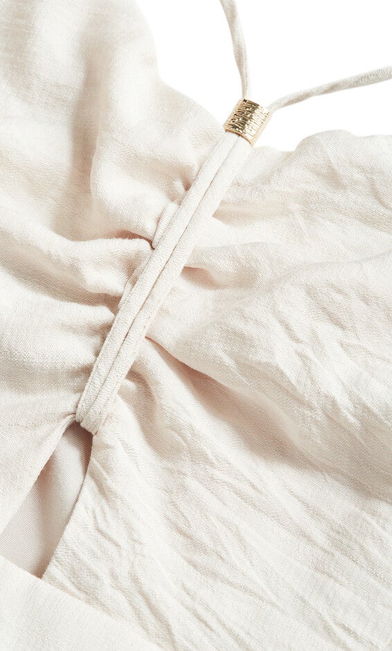 Iman Dress - oat, BEIGE, alternate image number null