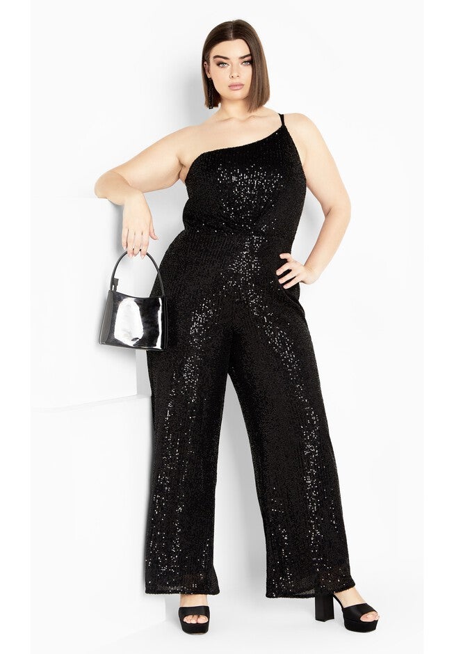 Savanna Jumpsuit - black, BLACK, on-hover image number 1