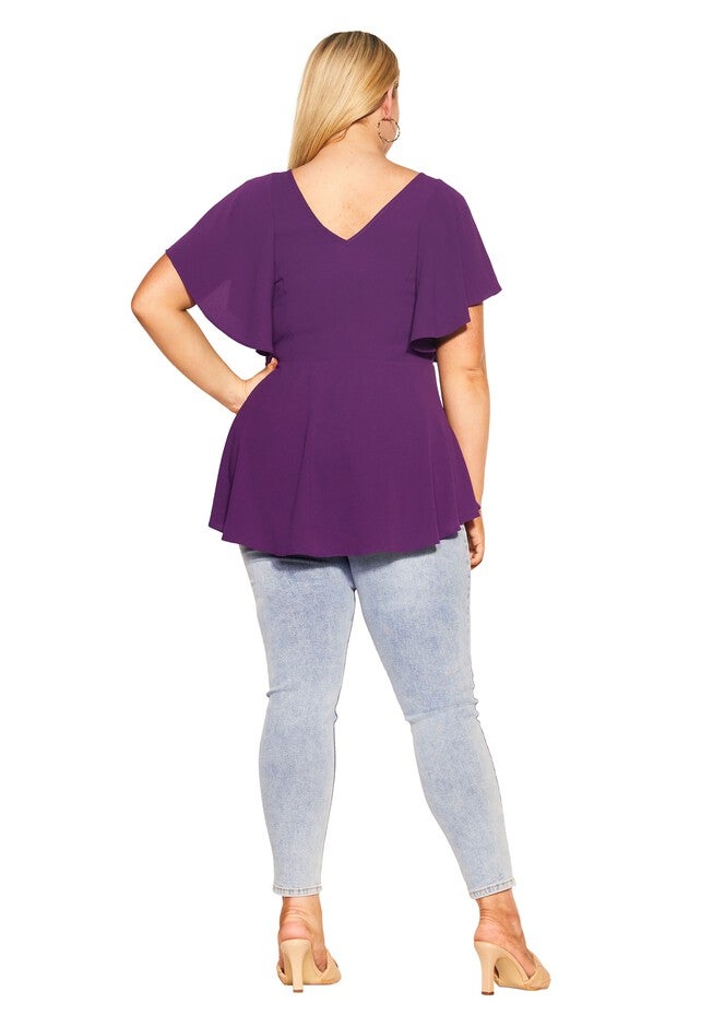 Romantic Mood Top - petunia, PURPLE, alternate image number null