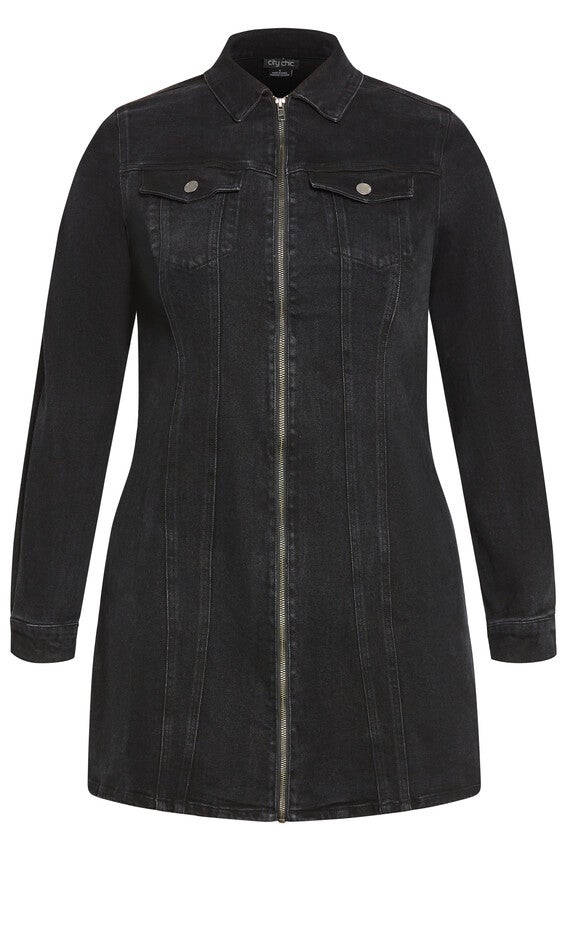 Oaklyn Dress - black wash, BLACK, alternate image number null