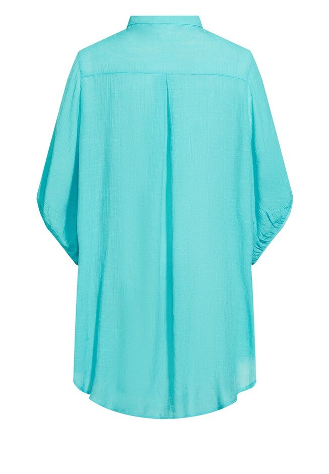 Renata Longline Shirt, TURQUOISE, alternate image number null