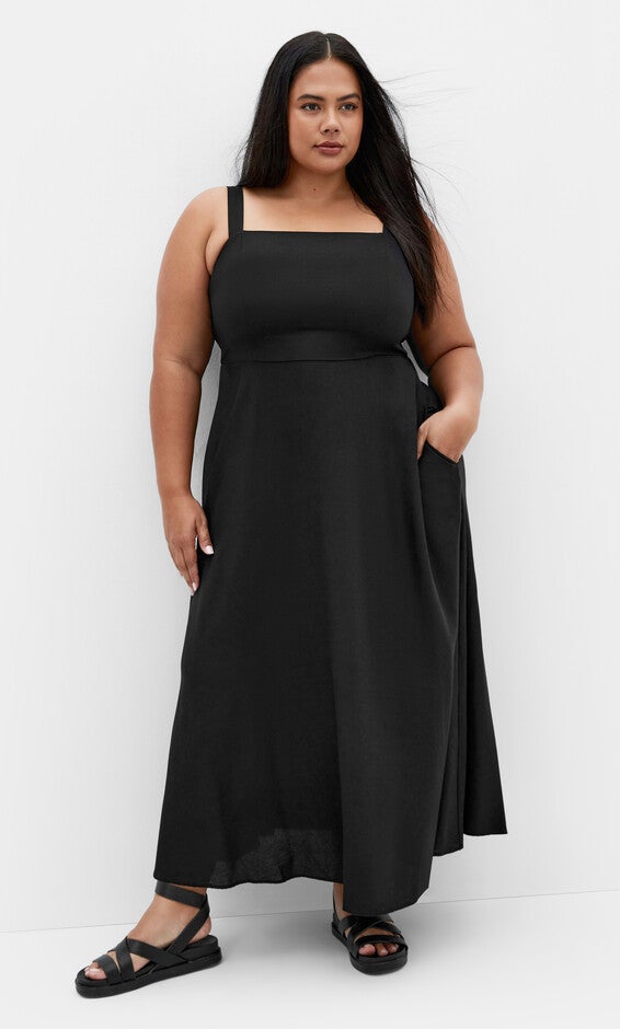 Collins Maxi Dress - black, BLACK, alternate image number null
