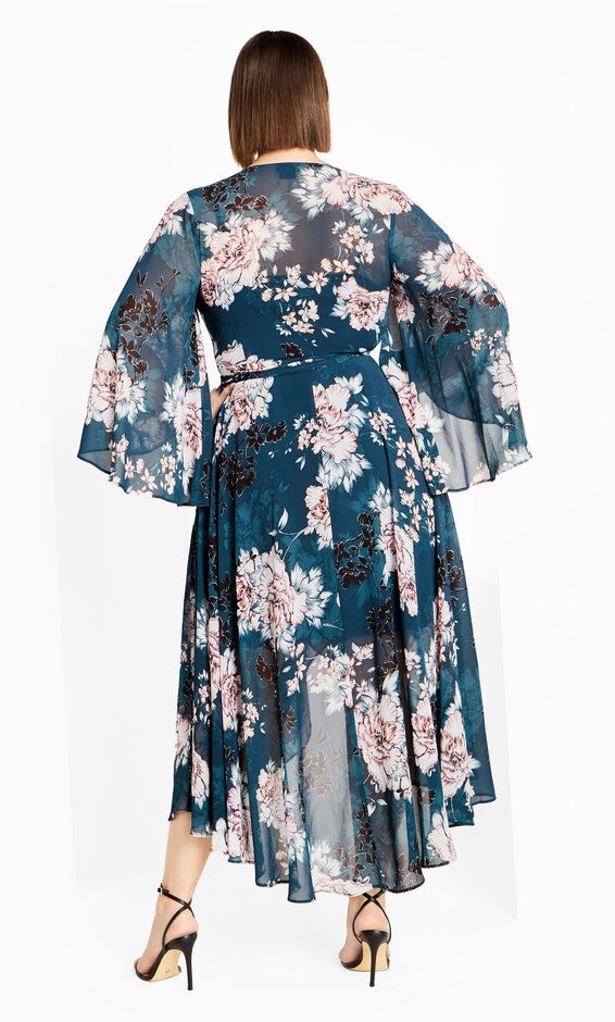 Jade Blossom Maxi Dress - jade, GREEN, alternate image number 2