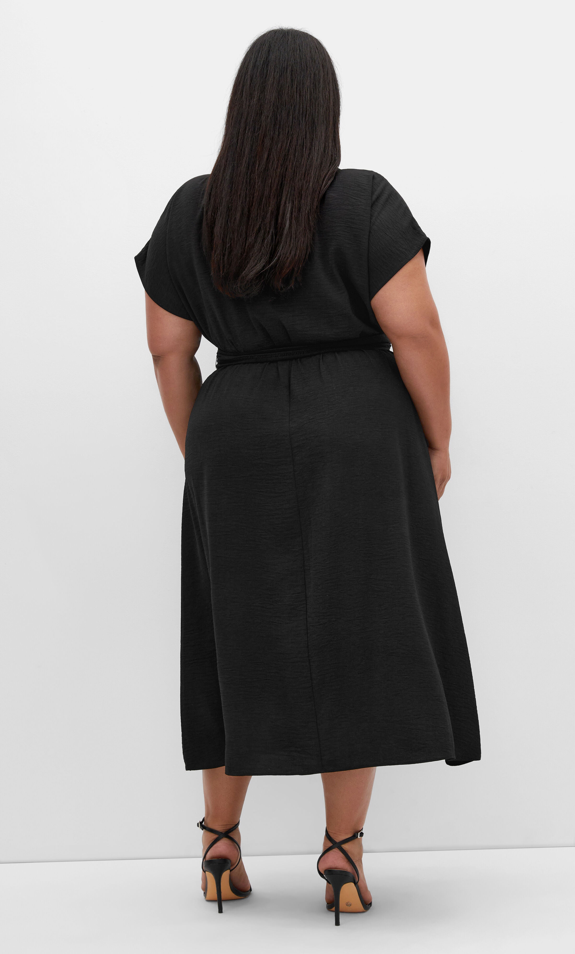 Maya Midi Dress - black, BLACK, alternate image number 3
