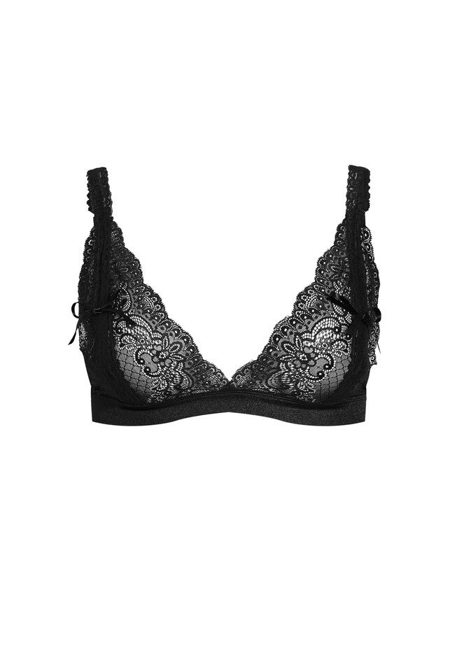 Portia Split Cup Bralette - black, BLACK, alternate image number 3