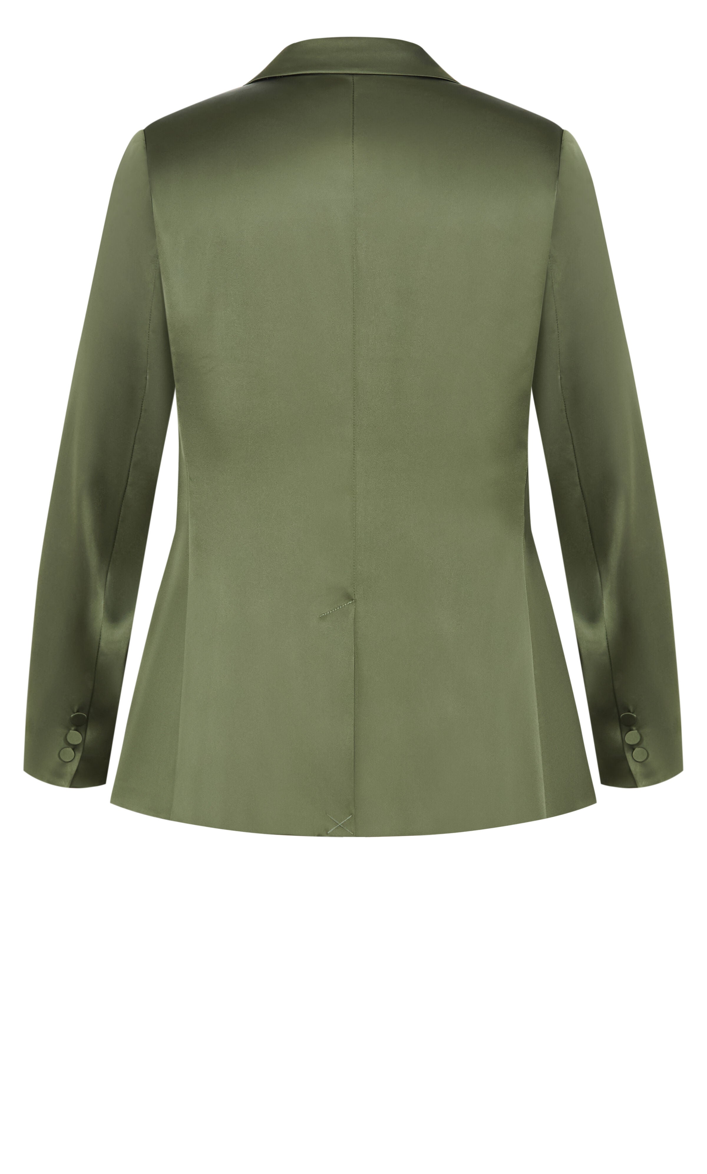 Rylie Satin Blazer, GREEN, alternate image number 6