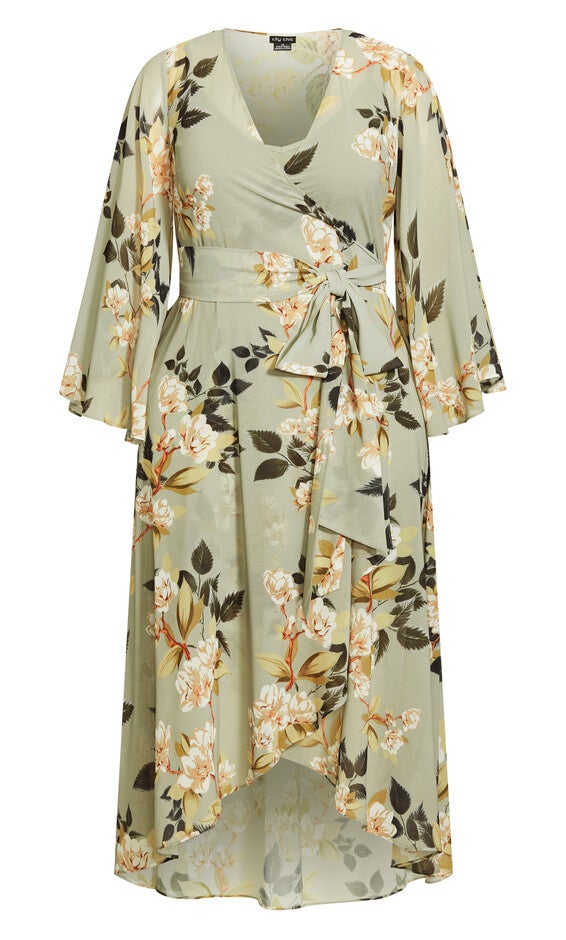 Fleetwood Print Maxi Dress - sage, GREEN, alternate image number null