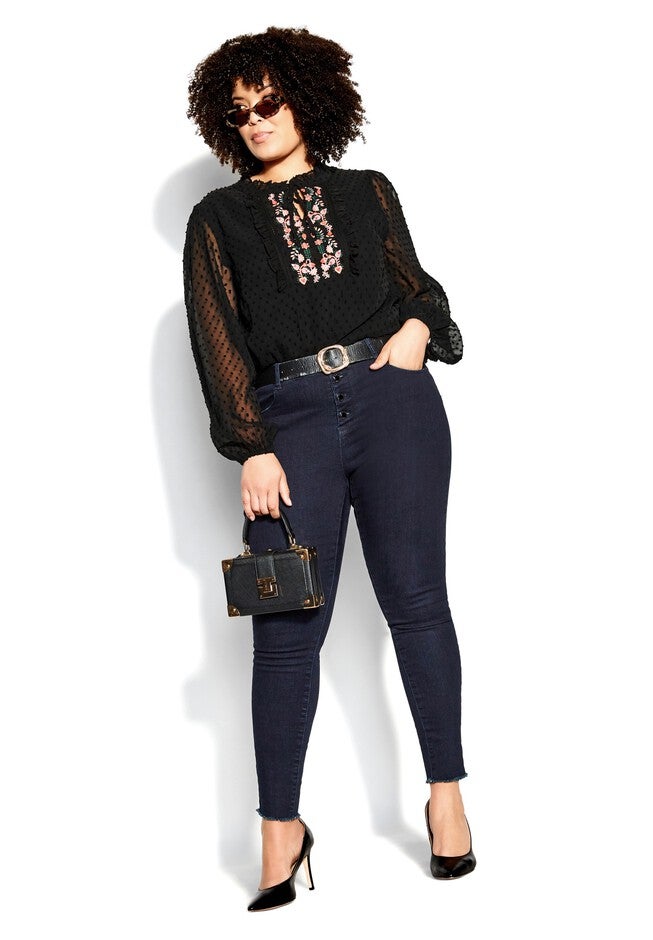 Tayla Top - black, BLACK, on-hover image number null