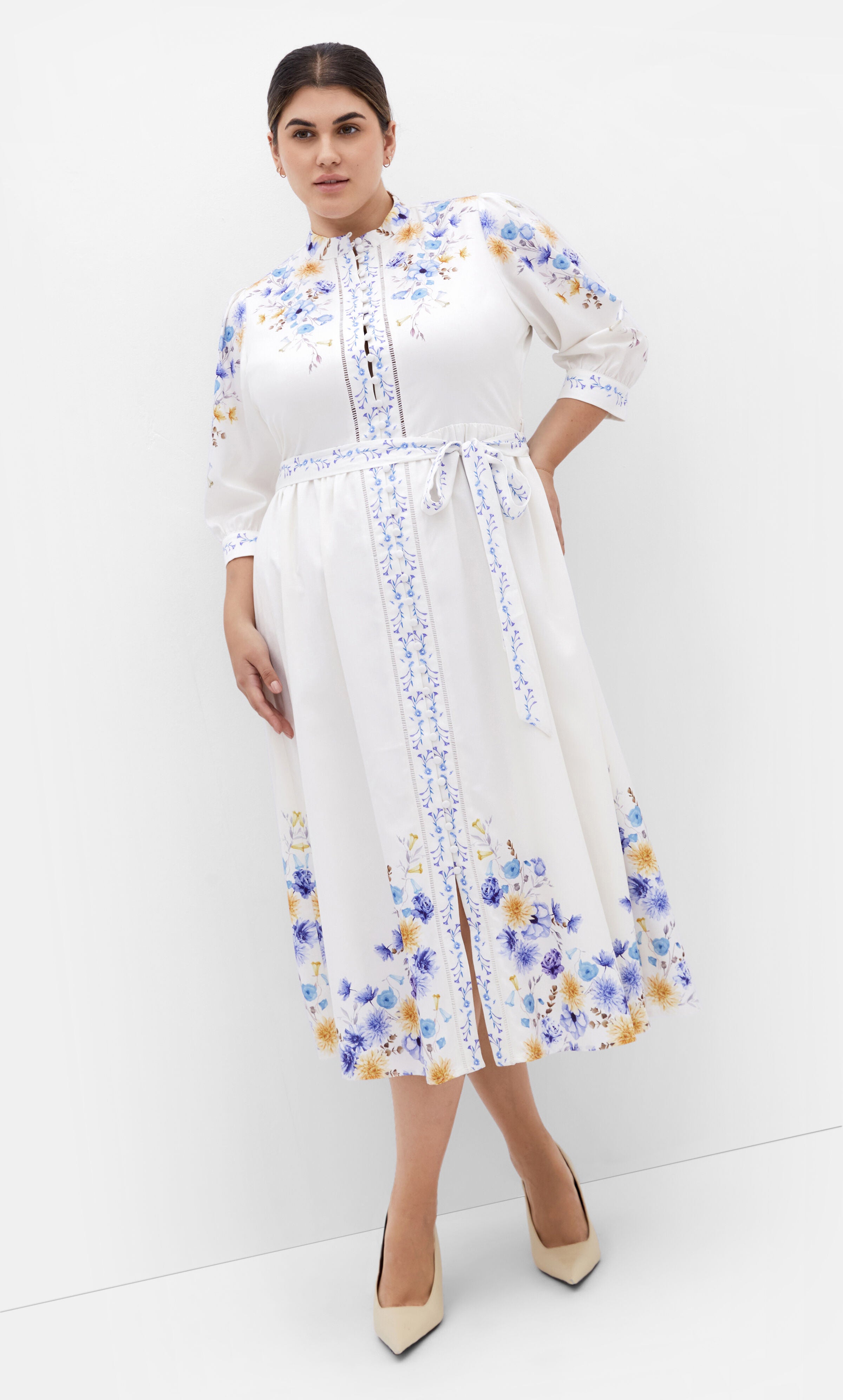 Annabelle Dress - cream, WHITE, hi-res image number 0