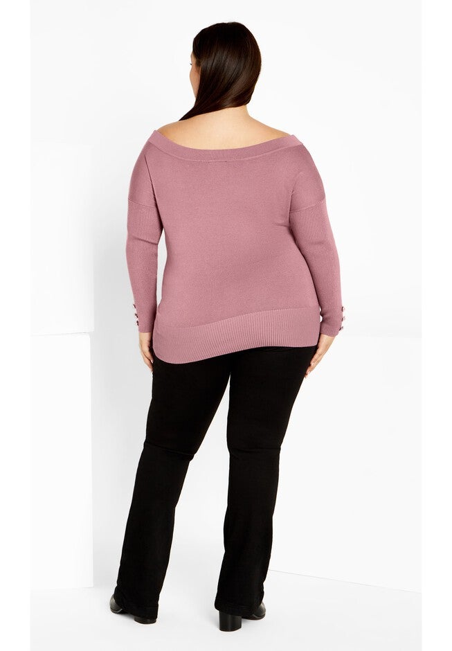 Intrigue Jumper - dusty orchid, PURPLE, alternate image number 3