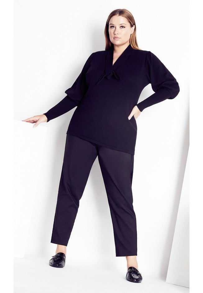 Soft Tie Sweater - black, BLACK, alternate image number 5