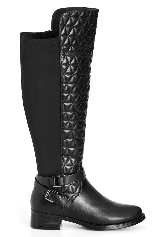 WIDE FIT Diana Tall Boot, BLACK, on-hover image number 1