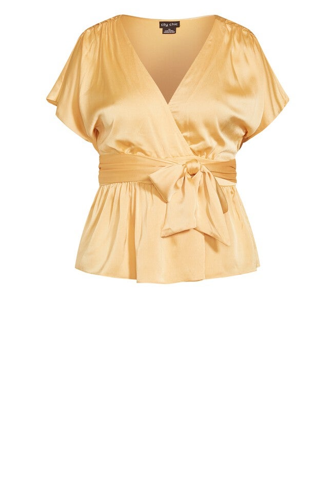 Tangled Top - soft gold, YELLOW, alternate image number null