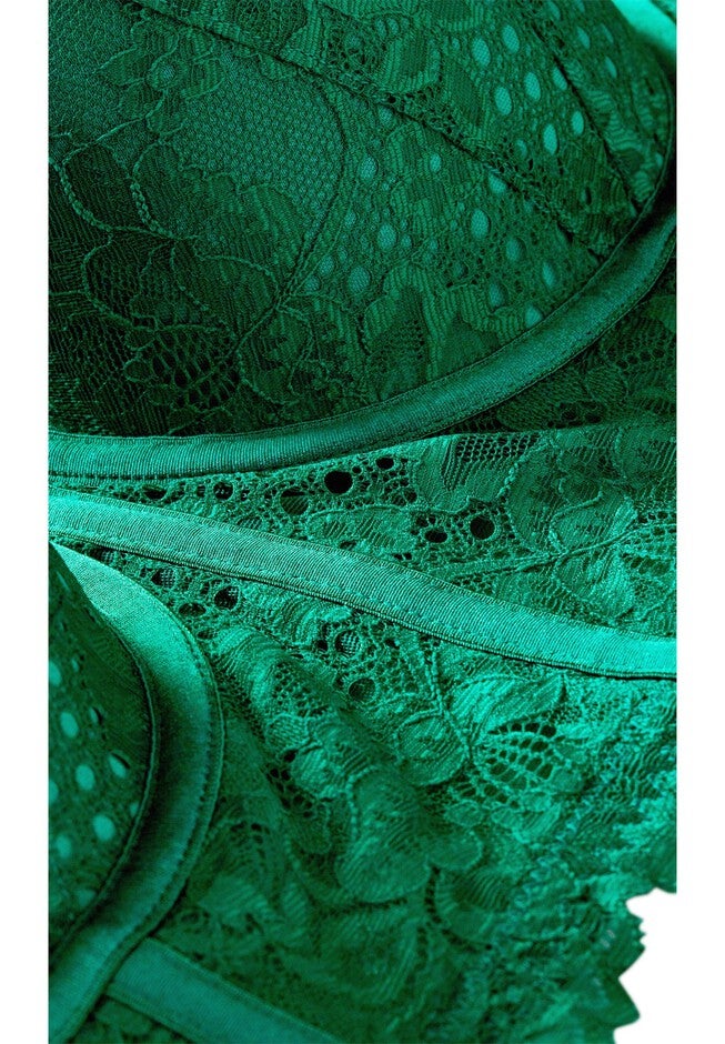 Allure Demi Longline Bra - kelly green, GREEN, alternate image number null
