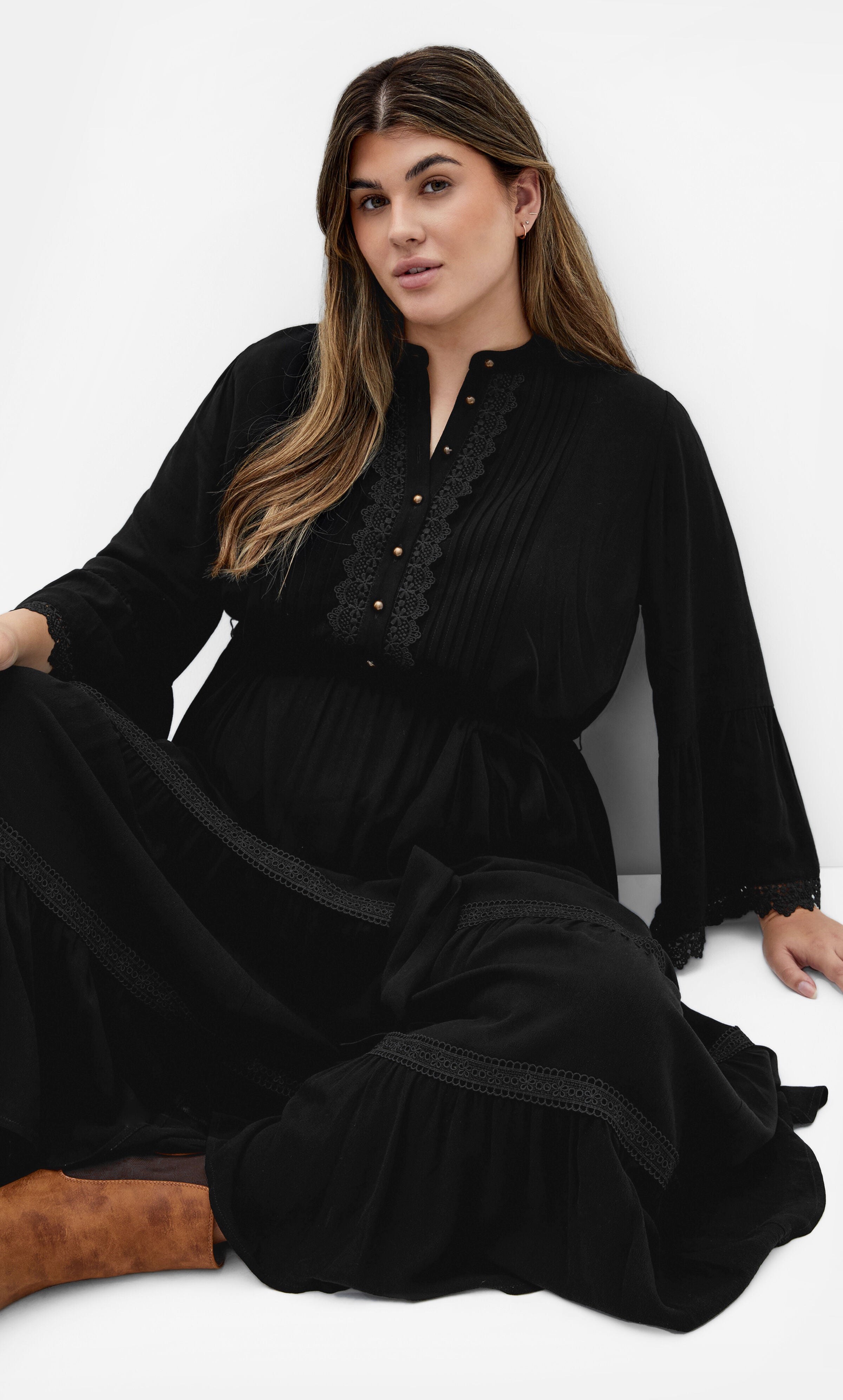 Camille Maxi Dress - black, BLACK, alternate image number 1