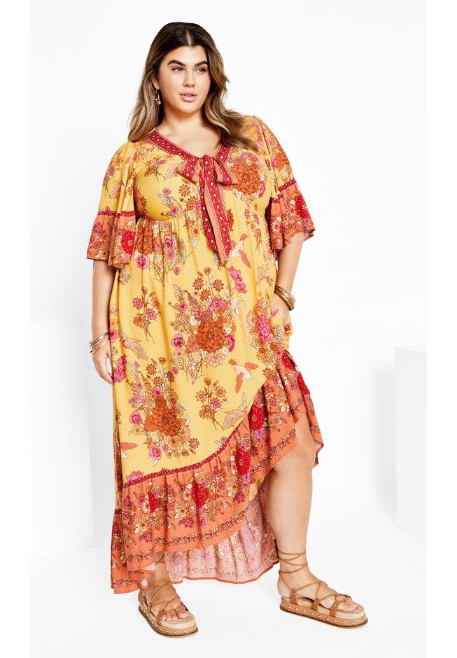 Venice Dress - sunflower, YELLOW, on-hover image number null