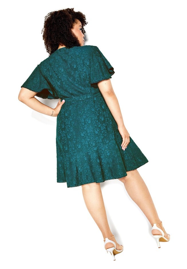 Sweet Love Lace Dress - teal, GREEN, alternate image number 3