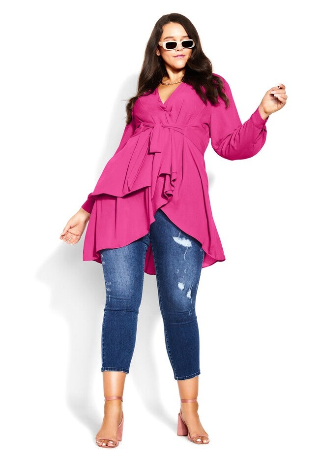Shibara Top - fuchsia, PINK, on-hover image number 1