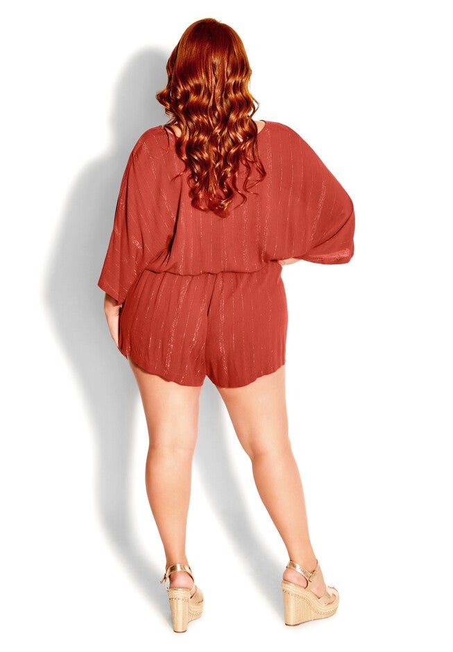 Metallic Romper - bronze, BROWN, alternate image number 4